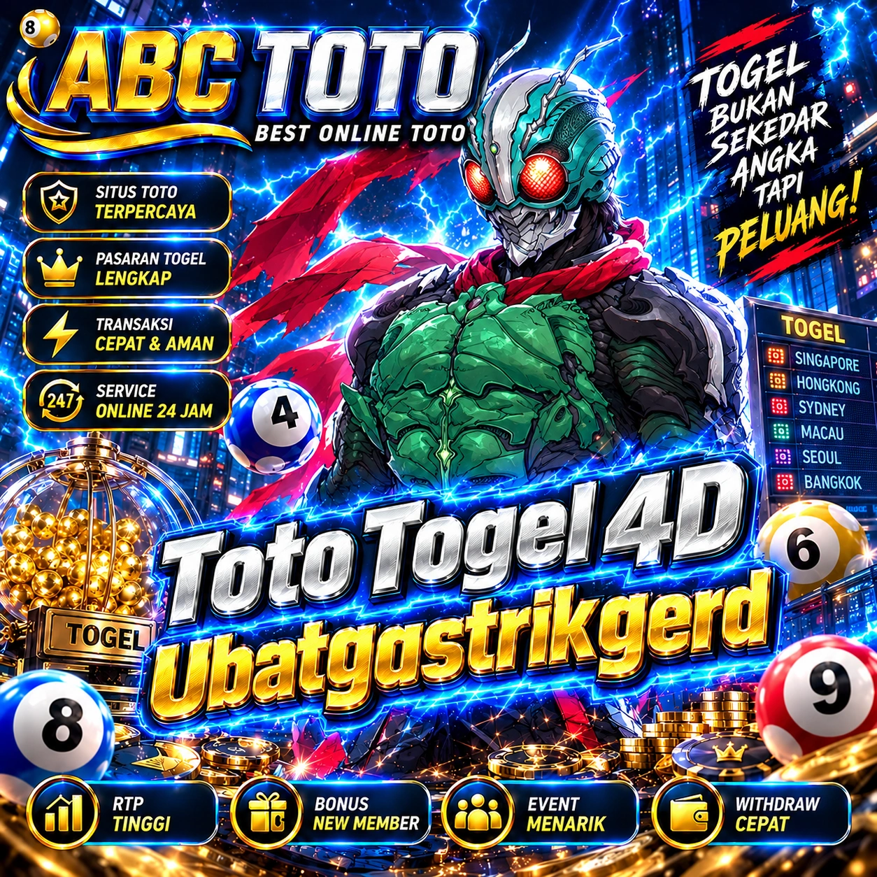 ABCTOTO ✨ Toto Togel 4D Ubatgastrikgerd & Bandar Toto Pasaran Terlengkap Resmi Andalan Pendatang Baru